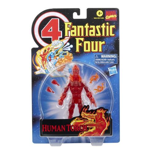 Marvel Legends Series Retro Fantastic Four The Human Torch Action Figure
