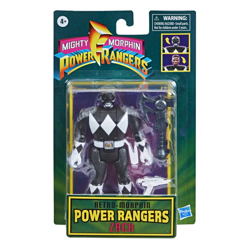 Power Rangers Retro Morphin Black Ranger Zack
