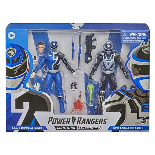 Power Rangers Lightning Collection S.P.D. Squad B-Blue Ranger vs Squad A-Blue Ranger Figures