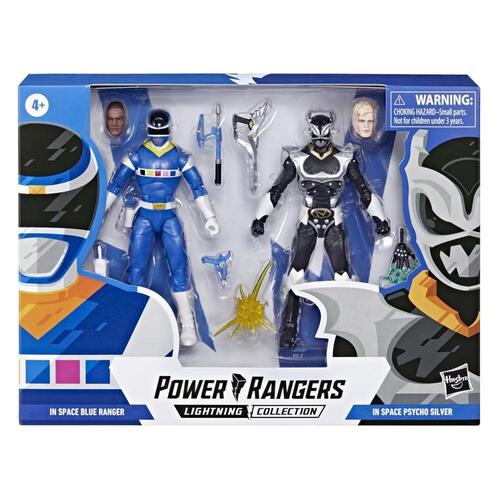 Power Rangers Lightning Collection In Space Blue Ranger Vs Silver Psycho Ranger