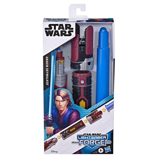 Star Wars Lightsaber Forge Anakin Skywalker Extendable Blue Lightsaber