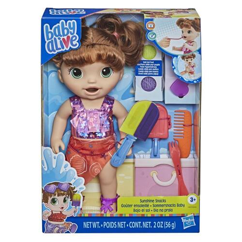 Baby Alive Brown Hair Sunshine Snacks Doll
