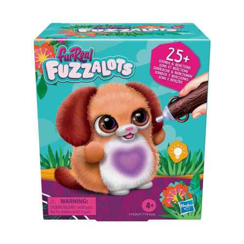 furReal Fuzzalots Puppy Color-Change Interactive Feeding Toy