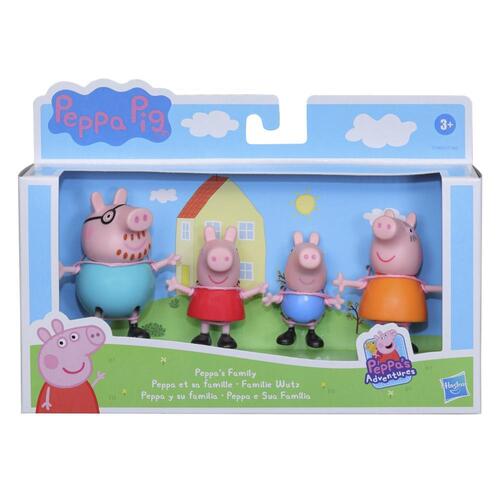 Peppa Pig Peppas Adventures Peppas Family Figure 4-Pack