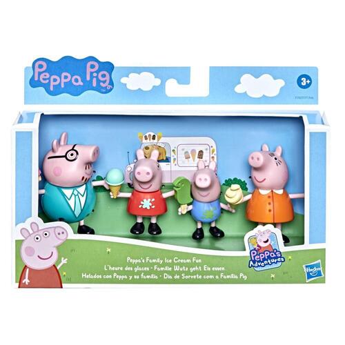 Peppa Pig Peppas Family Ice Cream Fun Figure 4-Pack
