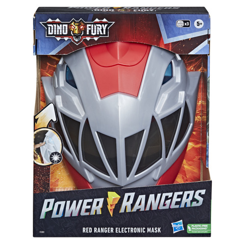 Power Rangers Dino Fury Red Ranger Electronic Mask