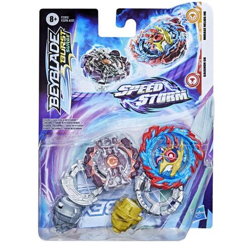 Beyblade Burst Surge Speedstorm Mirage Helios H6 and Gaianon G6 Dual Pack