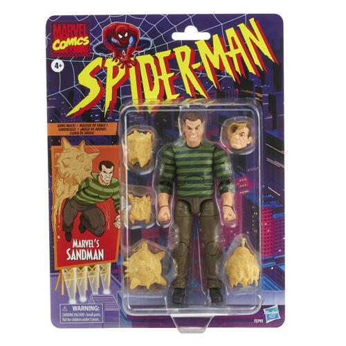 Marvel Legends Series Spider-Man Retro Marvel’s Sandman Action Figure