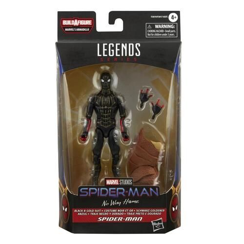 Marvel Legends Series Black & Gold Suit Spider-Man Action Figure