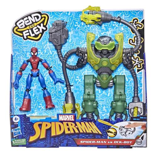 Marvel Spider-Man Bend And Flex Action Spider-Man Vs Ock-Bot