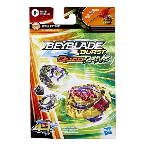 Beyblade Burst QuadDrive Stone Linwyrm L7 Spinning Top Starter Pack