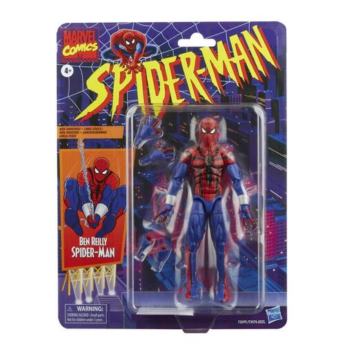 Marvel Legends Series Spider-Man Retro Ben Reilly Spider-Man Action Figure