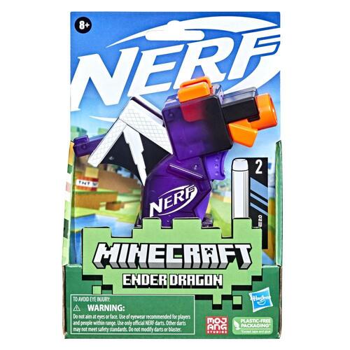 Nerf MicroShots Minecraft Ender Dragon Mini Blaster