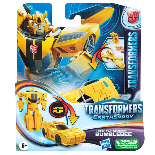 Transformers EarthSpark 1-Step Flip Changer Bumblebee Action Figure