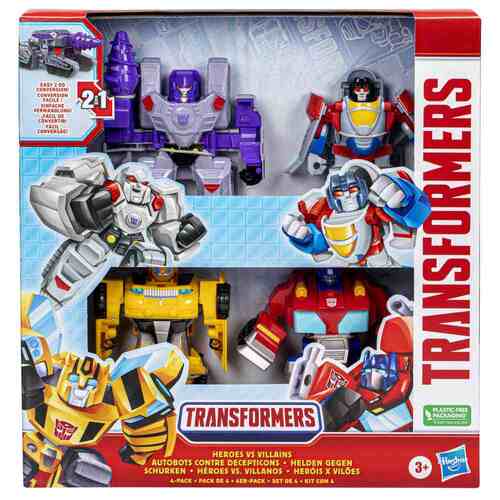 Transformers Evergreen Heroes VS Villains 4PK
