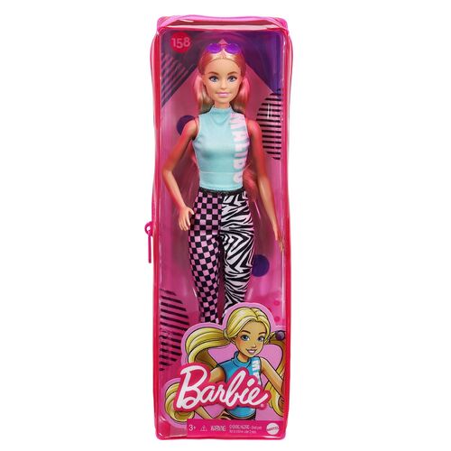 Barbie Fashionistas Doll 158 Long Blonde Pigtails Teal Top