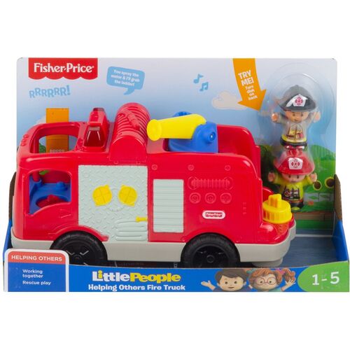 Little People Helping Others Fire Truck Large Vehicle