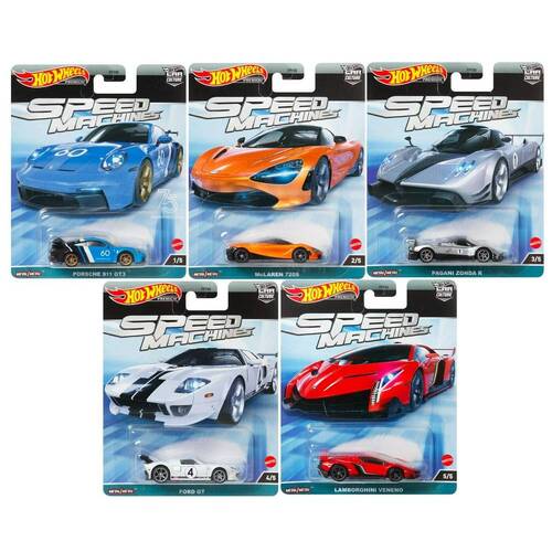 Hot Wheels Car Culture Speed Machines Set of 5