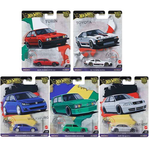 Hot Wheels Premium Car Culture World Tour 961A Set of 5