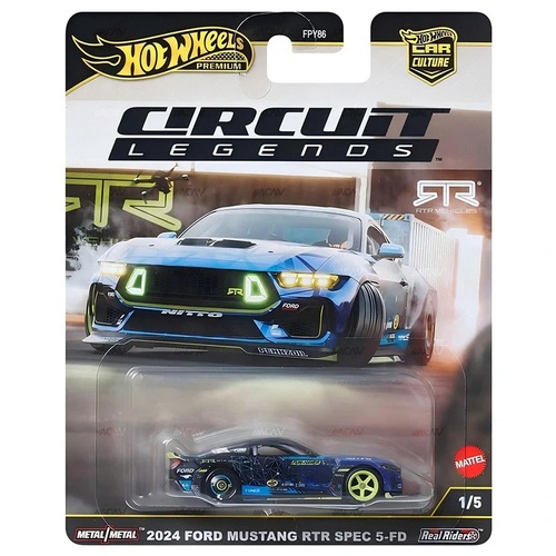 HW Car Culture Circuit Legends 2024 Ford Mustang RTR Spec 5-FD