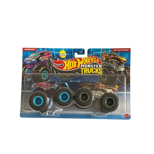 Hot Wheels Monster Trucks 2 Pack 2026 - Squidnado & Tiger Shark