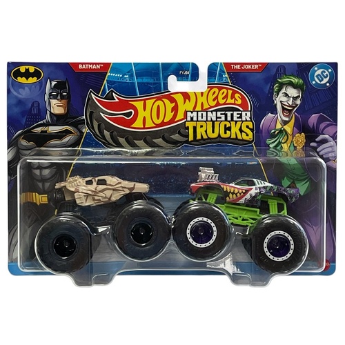Hot Wheels Monster Trucks 2 Pack 2026 - Batman & The Joker