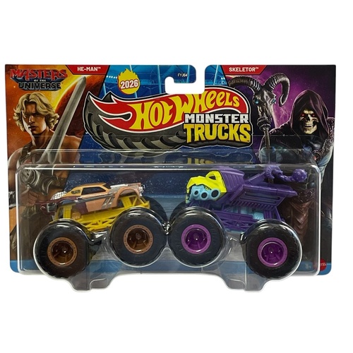 Hot Wheels Monster Trucks 2 Pack 2026 - He-Man & Skeletor