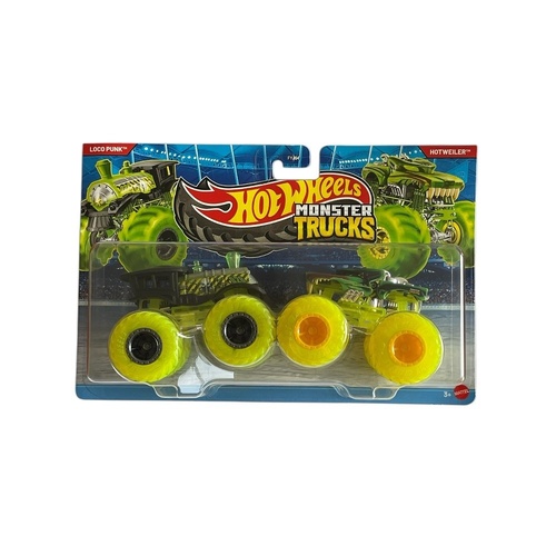 Hot Wheels Monster Trucks 2 Pack 2026 - Loco Punk & Hot Weiler