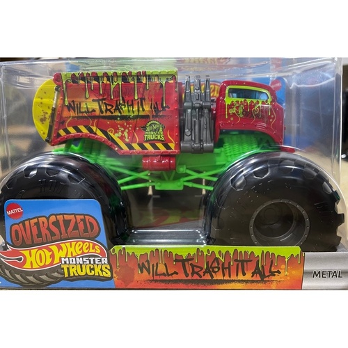 Hot Wheels Monster Truck Will Trash It All 1:24