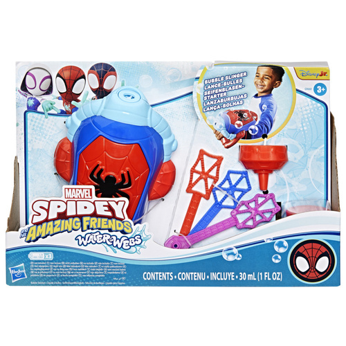 Marvel Sipdey and His Amazing Friends Water Webs Bubble Slinger