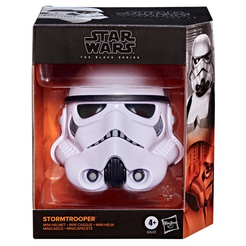 Star Wars The Black Series Stormtrooper Mini Helmet with Display Stand