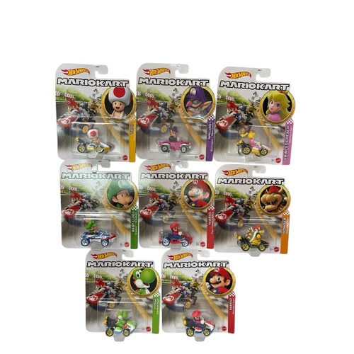 Hot Wheels Mario Kart Set of 8 2025