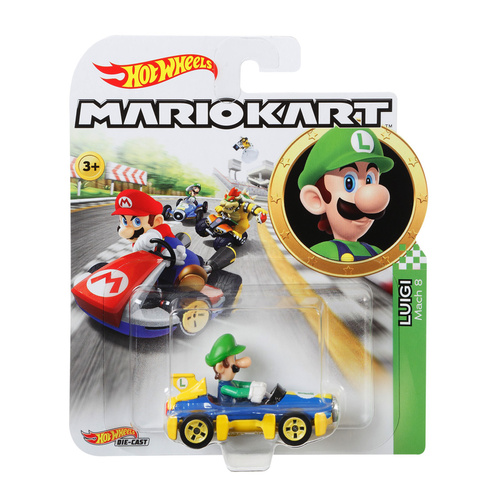 Hot Wheels Mario Kart Luigi Mach 8