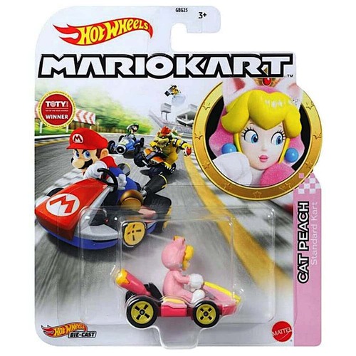 Hot Wheels Mario Kart Cat Peach Standard Kart