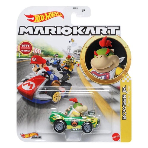 Hot Wheels Mario Kart Bowser Jr Flame Flyer