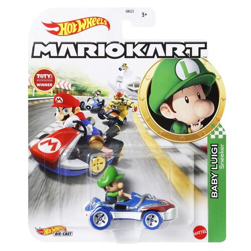 Hot Wheels Mario Kart Baby Luigi Sneeker
