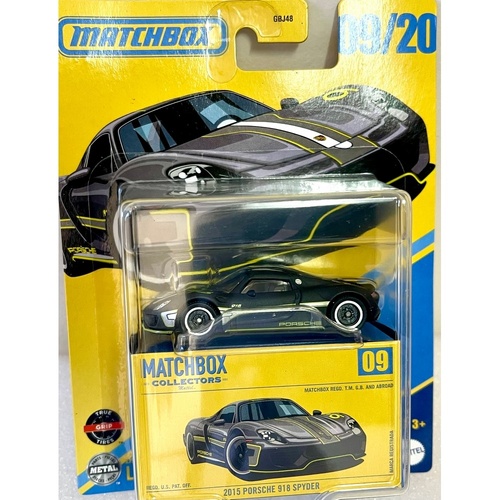 Matchbox Collector 09/20 2015 Porsche 918 Spyder