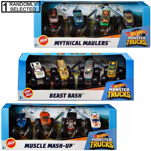 Hot Wheels Monster Trucks 1:64 Randomly Selected 4-Pack