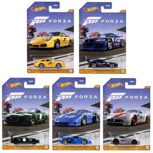 Hot Wheels Themed Automotive Forza Set of 5