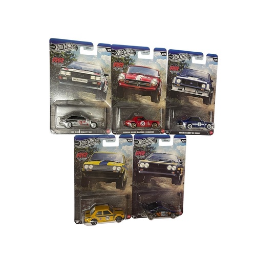 Hot Wheels Silver Series RR Rally Racers Set of 5