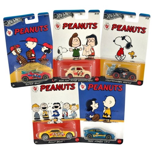 HW ENTERTAINMENT PEANUTS 75 Years Set of 5