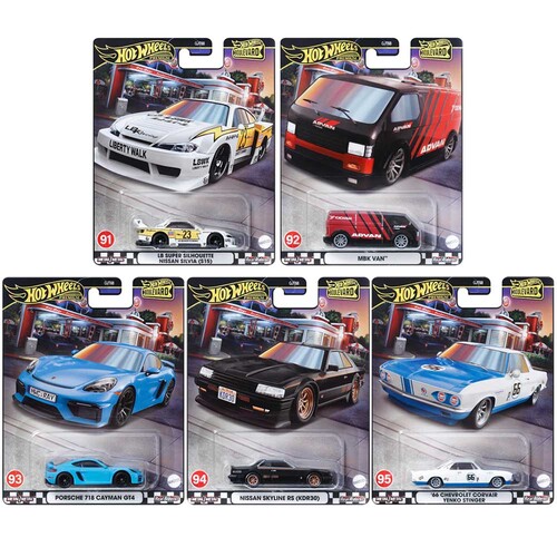 Hot Wheels Premium Boulevard Set of 5 91 92 93 94 95