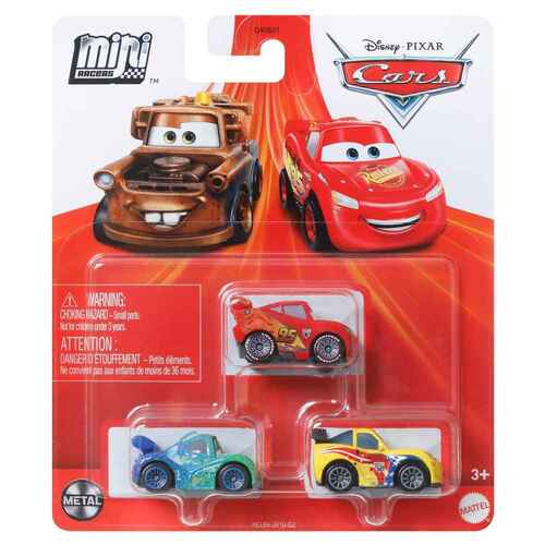 Disney Pixar Cars Mini Racers 3 Pack