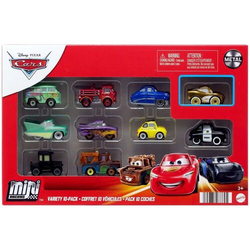 Disney Pixar Cars Mini Racers Variety 10 Pack