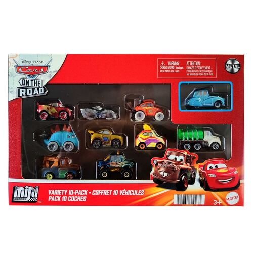 Disney Pixar Cars Mini Racers On The Road Variety 10 Pack