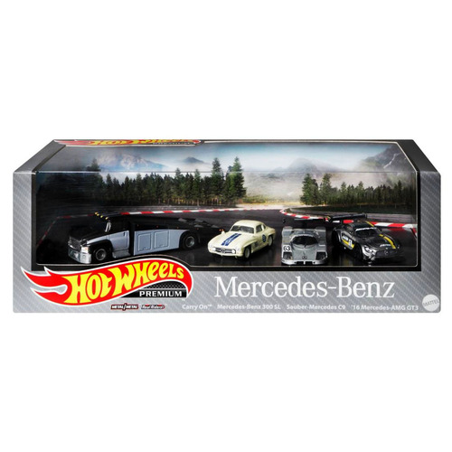Hot Wheels Premium Mercedes-Benz Garage Collector Set
