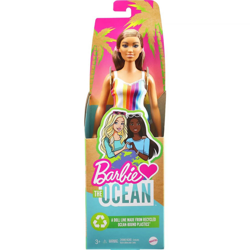 Barbie Loves the Ocean Doll Rainbow Stripe Dress