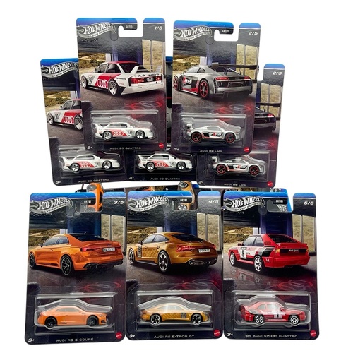 Hot Wheels Silver Series Audi Mix 2026 Box of 10