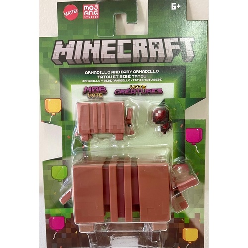 Minecraft Armadillo and Baby Armadillo