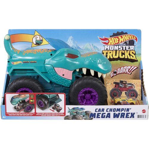 Hot Wheels Monster Trucks Car Chompin’ MEGA Wrex Vehicle